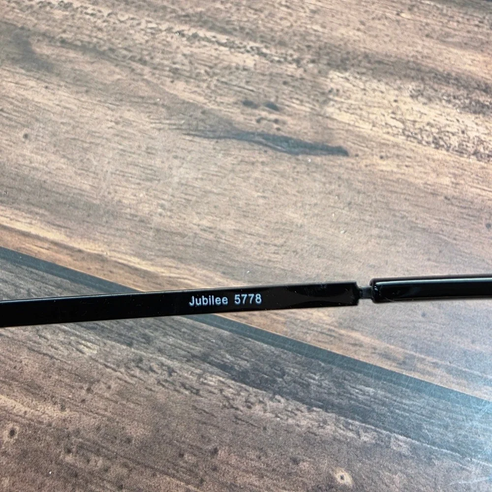 Jubilee 5778 Gunmetal Eyeglasses Semi-Rimless Double Bridge Frames 53-19-145